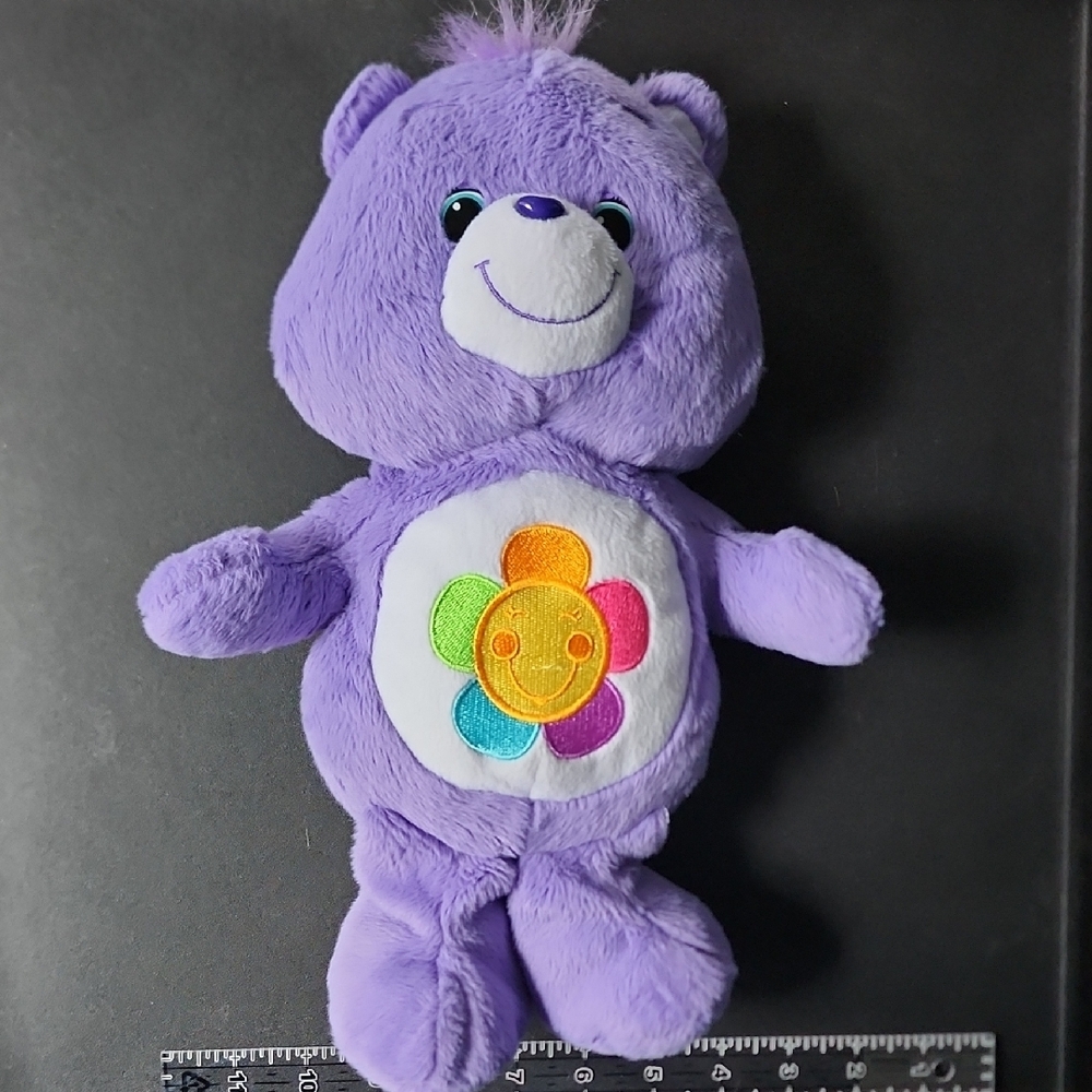 2012 Care Bear Purple Harmony Plush Bear‎ Toy